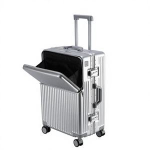 กระเป๋าเดินทางธุรกิจแบบกำหนดเอง โครง PC ปิดด้วยอะลูมิเนียม ดีไซน์ทันสมัย น้ำหนักเบา ทนทาน ล้อหมุน ด้ามจับแข็งแรง - Product Image 1