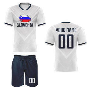 Maglie da calcio da uomo personalizzate all'ingrosso 25/26 spagna Set per la squadra nazionale in poliestere abbigliamento da allenamento per adulti - Product Image 3