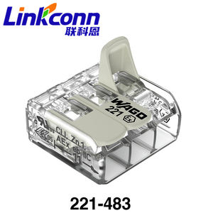 Connecteur de câblage antidéflagrant 221-483, borniers à raccordement rapide 1 entrée 5 sorties, connecteurs électriques rapides - Product Image 6