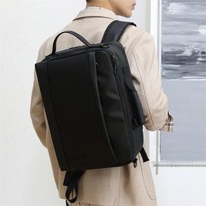 Logotipo personalizado multifunción impermeable PU poliéster portátil <span class=keywords><strong>mochila</strong></span> de viaje de negocios cierre de cremallera diseño elegante cojín de aire - Product Image 5