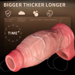 Anello per Pene Realistico di 2,5'' di Diametro, Riutilizzabile, Ingranditore del Pene, Elastico e Ispessito per Prolungare il Rapporto/Ingrandire il Piacere Sessuale - Product Image 4
