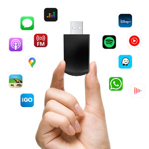 Adaptador automático Rhythm para CarPlay Android 11 Smart WiFi6 BT5.0 Plug & Play con cable e inalámbrico Universal <span class=keywords><strong>Dongle</strong></span> - Product Image 1