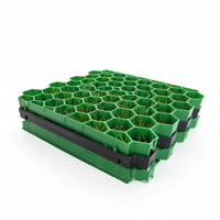 Dalles de gazon en HDPE pour allées, grilles de gazon en plastique robustes et emboîtables, tapis perméables pour gravier dans les parkings et les pelouses