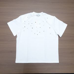 Camiseta de Hombre de Algodón 100% de 240 g/m², Cuello Redondo, Manga Corta, Talla Grande, Diseño con Pedrería, Estilo Hip Hop, Personalizable - Product Image 2