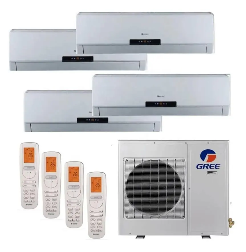 Gree Tcl hisense AUX Mini Split Wand montage Ac 9000BTU 12000btu 18000 Btu 24000btu Split Wechsel richter Klimaanlage