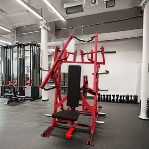 Máquina de Gimnasio Comercial Nueva de Acero para Ejercicios de Fuerza: Press de Pecho Sentado y Lat Pulldown con Selección de Carga por Pin - Product Image 4