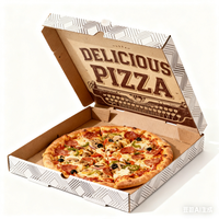 Vente en gros de boîtes à pizza en carton ondulé, taille personnalisée 9 11 13 15 pouces, simples et imprimées, avec logo personnalisé