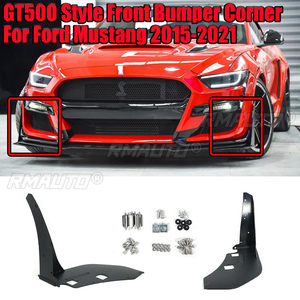 2 Piezas para Ford Mustang 2015-2021, Alerón Delantero para Parachoques, Divisores de Alerón Estilo GT500 Modificados, ABS Negro Mate - Product Image 1