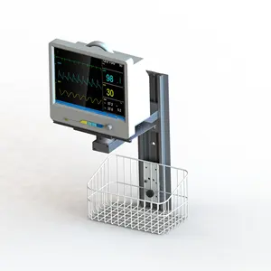 High quality aluminum alloy medical instrument patient monitor trolley wall stand for hospital