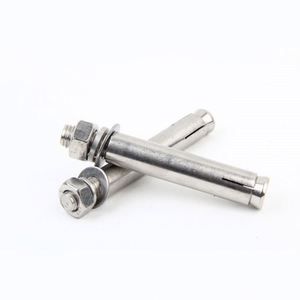 Boulon <span class=keywords><strong>d</strong></span>'expansion à enfiler en acier inoxydable et acier au carbone avec écrou, vis à tête cylindrique M4 - Product Image 1