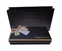 Boîte en papier de remerciement pour boîte, boîte d'emballage de chocolat, de bonbons, pack de confiseries, boîte texturé, avec modèles de design, pour chocolat