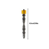 Tournevis à tête cruciforme double face 45 #   Embout de tournevis électrique antidérapant en acier, manche en acier, catégorie de produit : forets