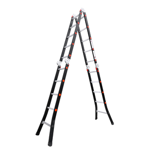 Échelle pliante industrielle moderne en aluminium à 4 marches, portable, pour usage domestique, design léger, capacité 300 kg, pour extérieur et supermarché - Product Image 2