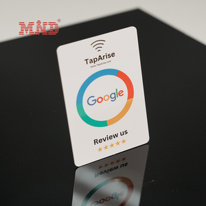 Google temassız yorumlar Google NFC çip sosyal medya QR kodu gözden geçirme plastik kartvizit - Product Image 5