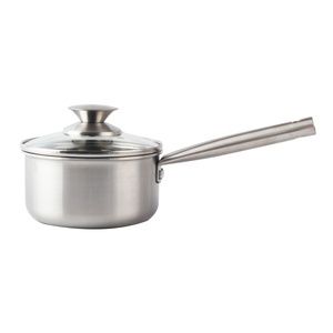 3-Ply Stainless Steel Sauce <b>Pan</b> with Lid 3 Quart <b>Induction</b> Sauce <b>Pan</b> - Product Image 3