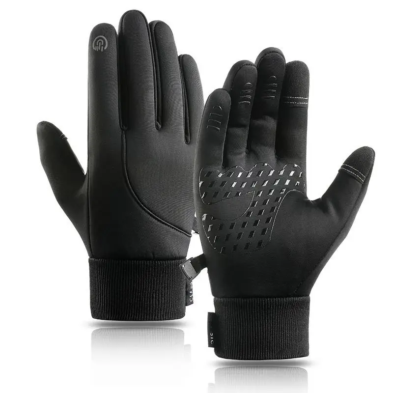 Лидер продаж, зимние теплые перчатки для активного отдыха, нескользящие спортивные теплые зимние перчатки, водонепроницаемые перчатки унисекс для сенсорного экрана, зимние мужские перчатки