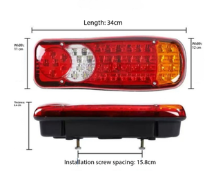 Feux arrière LED 12V 24V, feux d'avertissement, feux de stop, feux de recul, feux de sécurité pour remorque de bateau - Product Image 3