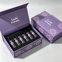 Boîte cadeau de luxe personnalisée avec fermeture magnétique pour cosmétiques et parfums, coffret de collection d'échantillons de parfums, emballage avec un design parfait