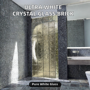 Brique de verre cristal carrée ultra blanche transparente de style européen pour la cuisine, le salon, la salle de bain, cloison - Product Image 2