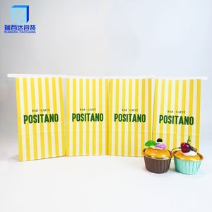 Sac en papier kraft personnalisé avec revêtement PLA, échantillon gratuit, sac en papier kraft avec fermeture à lien métallique pour le pain et le café - Product Image 4