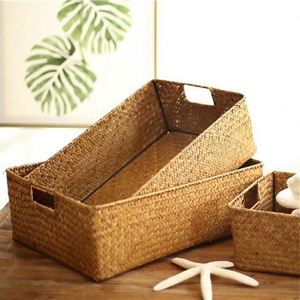 <span class=keywords><strong>Panier</strong></span> vapeur en métal, ensemble de boîtes en rotin tressé, compartiments en jacinthe d'eau, plateau rond pour collations, paniers en osier en forme de cœur - Product Image 1