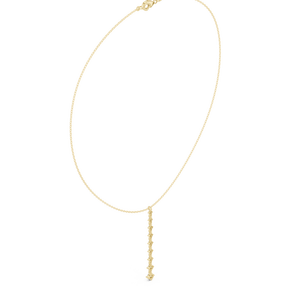 Wholesale Multi-Color Gemstone Vertical Bar Drop Lariat <b>Necklace</b> for Women Wedding and Birthday Gift Available at Best Price - Product Image 1