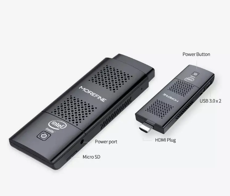 Gậy Máy Tính CPU J4125 8GB/128GB/256GB M1K Mini PC 2.4G/5G Băng Tần Kép WiFi BT 1000M Kích Thước Nhỏ Gọn Di Động