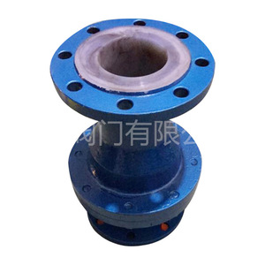 Válvulas Yihong con revestimiento de flúor, válvula de retención con revestimiento de PTFE, acero resistente a la corrosión para medios químicos, tipo de paso directo. - Product Image 1