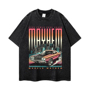 Wholesale Manufacturer Digital Print <b>Tshirt</b> Heavy Weight Cotton Homme Tee Street Style Loose Fit DTG Print Unisex - Product Image 5