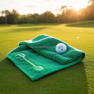 Toalla de Golf de Microfibra con Diseño de Gofre, Impresa por Sublimación Personalizada, con Logotipo Personalizado, Hebilla Magnética y Gancho - Product Image 3