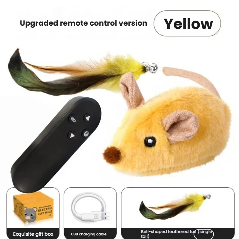 Yellow - Synthetic Mouse [2.4G Remote Control]