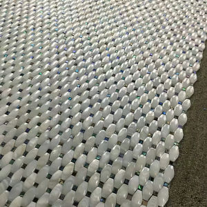 Mosaico de Conchas de Abulón de Agua Dulce Pulido, Azulejos Decorativos Poligonales para Baño, Hotel y Hogar - Product Image 2