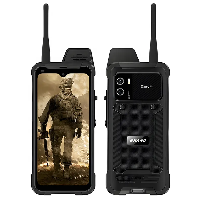 IP68 Waterproof Rugged Phone Unlock Handheld Android Digital Walkie Talkie Mobile Octa Core 5.50 inch Cell Phone Scanners PDAs