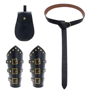 Medieval Belt <b>for</b> <b>Men</b> Women Renaissance Accessories <b>for</b> Halloween LARP Cosplay Medieval Vintage Belt <b>Pouch</b> Leather Bracers - Product Image 2