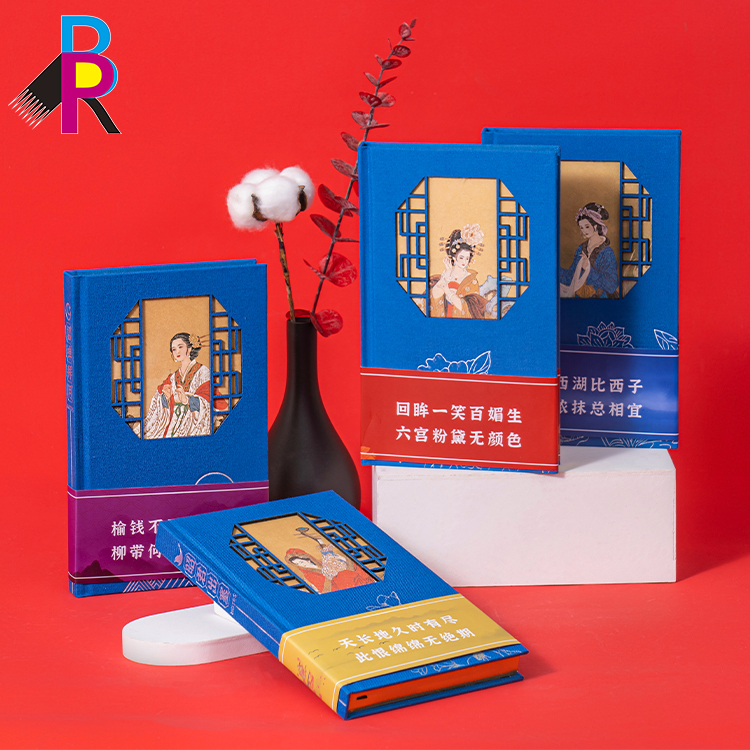 Пользовательская печать a5 размер твердая ткань Обложка блокнот ежедневник планировщик