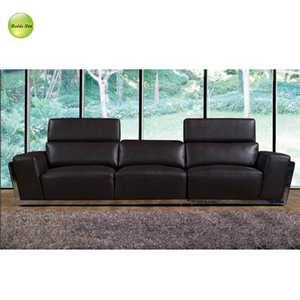 Divano Angolare a U in Pelle all'Ingrosso, <span class=keywords><strong>Moderno</strong></span> con Base in Metallo per <span class=keywords><strong>Soggiorno</strong></span>/Appartamento/Villa/Hotel - Product Image 4