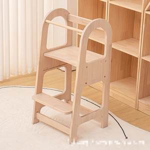 Escabeau Montessori pour enfant en bas âge, <span class=keywords><strong>tour</strong></span> d'apprentissage, hauteur réglable - Product Image 2