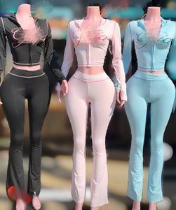 أزياء Peeqi ، بدلة رياضية جديدة للنساء بلون سادة ، هودر مثير بطباعة حروف ، طقم بنطلون من قطعتين بأكمام طويلة - Product Image 6