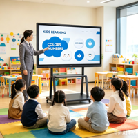 Tableau blanc interactif tout-en-un tactile capacitif de 55 pouces pour les réunions de bureau, les cours en classe