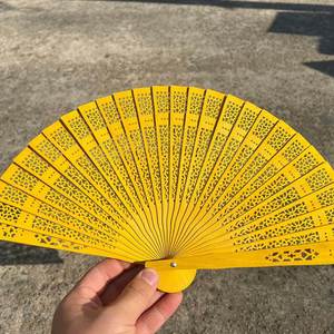 พัดกระดาษไม้ไผ่งานแต่งงาน ขนาด 21 ซม. พับเองได้ ราคาส่ง โปรโมชั่นพิเศษ - Product Image 2