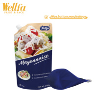 Sacs d'emballage de liquide étanche de pochette à bec en aluminium de qualité alimentaire imprimés sur mesure pour vinaigrette à jus et produits alimentaires
