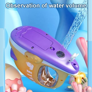 Cartone animato pistola ad acqua elettrica giocattolo per bambini estate acqua all'aperto gioco di battaglia pistole ad acqua automatica a fuoco continuo pistola ad acqua giocattolo - Product Image 5