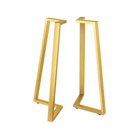 Pieds de table créatifs, modernes et minimalistes en métal forgé, imitation bois, en forme de V, pour salle à manger, chambre et salon