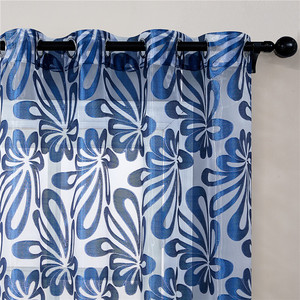 Tissu <span class=keywords><strong>Organza</strong></span> européen en Tulle violet et <span class=keywords><strong>bleu</strong></span>, tissu Floral de haute qualité pour fenêtre, prêt à poser, livraison gratuite - Product Image 3