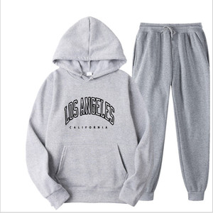 Ensemble de survêtement 2 pièces pour <span class=keywords><strong>homme</strong></span>, pull à <span class=keywords><strong>capuche</strong></span> uni, style européen et américain, printemps automne, décontracté, <span class=keywords><strong>bordeaux</strong></span> - Product Image 3