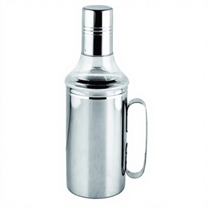 Bouteille d'huile de qualité supérieure en acier inoxydable avec poignée, au design élégant et classique, au prix de gros - Product Image 2