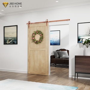 Portes de <span class=keywords><strong>grange</strong></span> économiques à <span class=keywords><strong>vendre</strong></span>, système de porte coulissante pour placard, porte coulissante intérieure en bois, quincaillerie incluse, prix abordable - Product Image 1