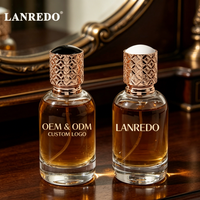 En stock, flacon de parfum en verre transparent à sertir, vide, 30 ml, 50 ml, 100 ml, flacon de parfum rond avec bouchon de luxe