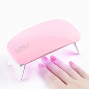 6W Mini Foldable <b>Pink</b> Nail Lamp UV LED Nail Dryer Gel Polish Curing Machine UV Light for Manicure DIY Nail Drying <b>Tools</b> - Product Image 1