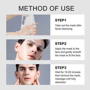 Marque privée Soins de la peau Beauté Huile hydratante Contrôle Visage Beauté Hommes <span class=keywords><strong>Masque</strong></span> facial en feuille - Product Image 5